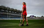 7 October 2024; Building on over a decade of support for the GAA, eir, Ireland’s largest telecommunications provider, has been announced as the official telco partner of the Camogie Association and new title sponsor of the U16 All-Ireland Camogie Championships for the next three years. Pictured at the launch in Croke Park is Cork Senior Camogie player Saoirse McCarthy. This partnership marks another significant milestone in eir’s long-standing commitment to Irish sport, while strengthening its connections with local communities across the island of Ireland. For more information about the partnership visit eir.ie Photo by David Fitzgerald/Sportsfile