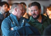 8 October 2024; Supporters during a Leinster Rugby Supporters Q&A at Bective Rangers RFC in Dublin. Photo by Ramsey Cardy/Sportsfile