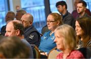 8 October 2024; Supporters during a Leinster Rugby Supporters Q&A at Bective Rangers RFC in Dublin. Photo by Ramsey Cardy/Sportsfile