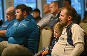 8 October 2024; Supporters during a Leinster Rugby Supporters Q&A at Bective Rangers RFC in Dublin. Photo by Ramsey Cardy/Sportsfile