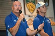 8 October 2024; Senior coach Jacques Nienaber during a Leinster Rugby Supporters Q&A at Bective Rangers RFC in Dublin. Photo by Ramsey Cardy/Sportsfile