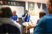 8 October 2024; Assistant coach Tyler Bleyendaal during a Leinster Rugby Supporters Q&A at Bective Rangers RFC in Dublin. Photo by Ramsey Cardy/Sportsfile