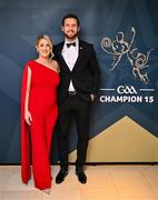 11 October 2024; GPA chief executive officer Tom Parsons with Carol Hopkins upon arrival at the GAA Champion 15 Awards ceremony at Croke Park in Dublin. Photo by Sam Barnes/Sportsfile