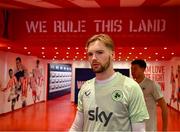 12 October 2024; Goalkeeper Caoimhin Kelleher during a Republic of Ireland training session at the Georgios Karaiskakis Football Stadium in Piraeus, Greece. Photo by Stephen McCarthy/Sportsfile