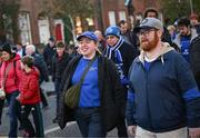 12 October 2024; Supporters arrive before the United Rugby Championship match between Leinster and Munster at Croke Park in Dublin. Photo by David Fitzgerald/Sportsfile