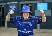 12 October 2024; Leinster supporter Alex Curran, age 12, from Sallins, Kildare before the United Rugby Championship match between Leinster and Munster at Croke Park in Dublin. Photo by David Fitzgerald/Sportsfile