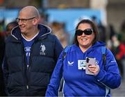 12 October 2024; Leinster supporters arrive before the United Rugby Championship match between Leinster and Munster at Croke Park in Dublin. Photo by Sam Barnes/Sportsfile