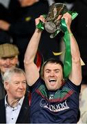 13 October 2024; Loughmore-Castleiney captain Liam McGrath lifts the Dan Breen cup after the Tipperary County Senior Club Hurling Championship final match between Loughmore-Castleiney and Toomevara at FBD Semple Stadium in Thurles, Tipperary. Photo by Brendan Moran/Sportsfile