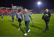 11 October 2024; Republic of Ireland manager Jim Crawford reacts after the UEFA European U21 Championship qualifier match between Republic of Ireland and Norway at Turner's Cross in Cork. Photo by Ben McShane/Sportsfile