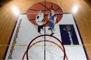 25 September 2013; DCU Saints coach David Donnelly and Peter Lynch during the launch of the Basketball Ireland 2013/2014 Season at the National Basketball Arena, Tallaght, Dublin. Picture credit: Stephen McCarthy / SPORTSFILE