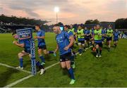 27 September 2013; Leinster players warm-up ahead of the game. Celtic League 2013/14, Round 4, Leinster v Cardiff Blues, RDS, Ballsbridge, Dublin. Picture credit: Stephen McCarthy / SPORTSFILE