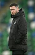 23 October 2024; Manager Stephen Bradley during a Shamrock Rovers training session at the National Football Stadium at Windsor Park in Belfast, Northern Ireland. Photo by Ben McShane/Sportsfile