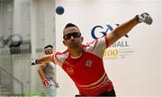 26 October 2024; Brendan Fleming of Ballydesmond, Cork, in action during the Men's 40+ singles round of 16 match during day one of the O'Neills.com World 4-Wall Championships at Croke Park in Dublin. Photo by Stephen Marken/Sportsfile