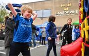 26 October 2024; Supporters enjoy activities in the fanzone before the United Rugby Championship match between Leinster and Emirates Lions at the Aviva Stadium in Dublin. Photo by Sam Barnes/Sportsfile