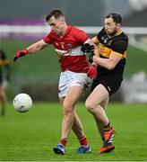 27 October 2024; Barry O'Sullivan of Dingle is tackled by Daithí Casey of Dr Crokes during the Kerry County Senior Club Football Championship final match between Dingle and Dr Crokes at Austin Stack Park in Tralee, Kerry. Photo by Brendan Moran/Sportsfile