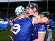 27 October 2024; Thomastown players, Jonjo Farrell, left, and Robbie Donnelly celebrate after the Kilkenny County Senior Club Hurling Championship final match between O’Loughlin Gaels and Thomastown at UPMC Nowlan Park in Kilkenny. Photo by Michael P Ryan/Sportsfile