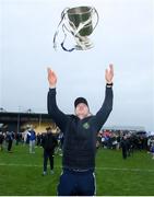 27 October 2024; Thomastown manager Noel Doherty with the cup after the Kilkenny County Senior Club Hurling Championship final match between O’Loughlin Gaels and Thomastown at UPMC Nowlan Park in Kilkenny. Photo by Michael P Ryan/Sportsfile