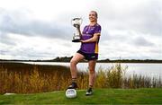 28 October 2024; Emer Sweeney of Kilmacud Crokes poses for a portrait at the AIB Leinster LGFA Club Finals’ Captains’ Day at Wineport Lodge in Westmeath. Photo by Tyler Miller/Sportsfile