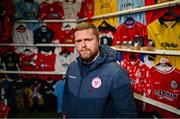 31 October 2024; Manager Damien Duff after a Shelbourne Media Conference at Tolka Park in Dublin. Photo by David Fitzgerald/Sportsfile