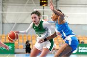 10 November 2024; Bridget Herlihy of Ireland in action against Jennie Simms of Israel during the FIBA Women's Europe Eurobasket 2025 Championship qualifier match between Ireland and Israel at the Rimi Olympic Centre in Riga, Latvia. Photo by Oksana Dzadan/Sportsfile