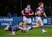 10 November 2024; Daniel Baugh of Clontarf during the Bank of Ireland JP Fanagan Premier League 1 match between Terenure and Clontarf at Lakelands Park in Dublin. Photo by David Fitzgerald/Sportsfile