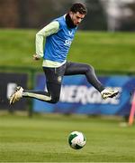 13 November 2024; Mikey Johnston during a Republic of Ireland training session at the FAI National Training Centre in Abbotstown, Dublin. Photo by Ben McShane/Sportsfile