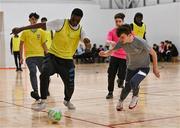 15 November 2024; Action from the FAI Late Night Leagues at Balbriggan Sports Centre, Balbriggan, Dublin. Photo by Stephen Marken/Sportsfile