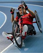 16 November 2024; Sean Codd from Glasnevin, Dublin, tries out para-cycling during the PTSB NextGen Community Series at the National Indoor Arena on the Sport Ireland Campus in Dublin. Paralympics Ireland hosted the latest in the PTSB NextGen Community Series at the Sport Ireland National Indoor Arena on Saturday. This programme is open to people over 10 with a visual, intellectual, or physical impairment, allowing them to ‘come and try’ Para sports and learn about opportunities in their local areas. Photo by Seb Daly/Sportsfile