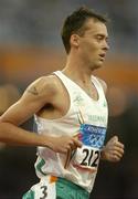 25 August 2004; Ireland's Alastair Cragg in action during his heat of the Men's 5000m in which he qualified for the final. Olympic Stadium. Games of the XXVIII Olympiad, Athens Summer Olympics Games 2004, Athens, Greece. Picture credit; Brendan Moran / SPORTSFILE