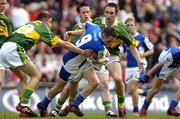 29 August 2004; Craig Rogers, Laois, in action against Colm O'Mahony,19, and Killian Young, Kerry. All-Ireland Minor Football Championship Semi-Final, Kerry v Laois, Croke Park, Dublin. Picture credit; Matt Browne / SPORTSFILE