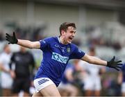 23 November 2024; Tadhg McDonnell of St Mary’s Ardee celebrates at the final whistle during the AIB Leinster GAA Senior Club Football Championship semi-final match between St Lomans and St Mary’s Ardee at Lakepoint Park in Mullingar, Westmeath. Photo by Michael P Ryan/Sportsfile