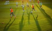 25 November 2024; A general view of during a Republic of Ireland women training session as Heather Payne takes possession at the FAI National Training Centre in Abbotstown, Dublin. Photo by Stephen McCarthy/Sportsfile