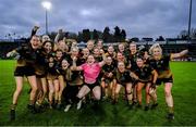 30 November 2024; Bennekerry/Tinryland players celebrate after their side's victory in the AIB LGFA All-Ireland Intermediate Club Championship semi-final match between Mullahoran of Cavan and Bennekenny/Tinryland of Carlow at Kingspan Breffni in Cavan. Photo by Sam Barnes/Sportsfile