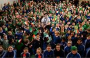 2 December 2024; Olympic Champion in Rowing, Daire Lynch, during a visit to SN Mhuire na nAingeal in Clonmel, Tipperary. As an ambassador with Dare to Believe, the Olympic Schools Programme, Daire inspires the next generation of school children to believe in themselves and follow their dreams. Photo by Brendan Moran/Sportsfile