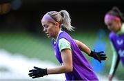 2 December 2024; Denise O'Sullivan during a Republic of Ireland women training session at the Aviva Stadium in Dublin. Photo by Stephen McCarthy/Sportsfile