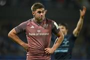 13 December 2024; Jack Crowley of Munster reacts at the final whistle of the Champions Cup Pool 3 match between Castres Olympique and Munster at Stade Pierre Fabre in Castres, France. Photo by Brendan Moran/Sportsfile