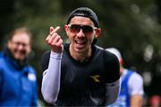 15 December 2024; Massimo Stano of Italy celebrates after winning the Mens 35km during the 123.ie National Race Walking Championships & World Race Walking Tour at St Anne's Park in Raheny, Dublin. Photo by Ben McShane/Sportsfile