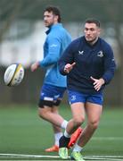 23 December 2024; Jordan Larmour during a Leinster Rugby squad training session at UCD in Dublin. Photo by Shauna Clinton/Sportsfile