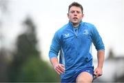 23 December 2024; Lee Barron during a Leinster Rugby squad training session at UCD in Dublin. Photo by Shauna Clinton/Sportsfile