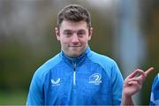 23 December 2024; Lee Barron before a Leinster Rugby squad training session at UCD in Dublin. Photo by Shauna Clinton/Sportsfile