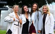 26 December 2024; Racegoers, from left, Sarah McDonald, Ava Fitzgerald, Aine Cragg and Áva McGarron from Dublin on day one of the Leopardstown Christmas Festival at Leopardstown Racecourse in Dublin. Photo by Shauna Clinton/Sportsfile