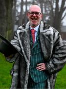 26 December 2024; Racegoer Brian Whelan from Dublin on day one of the Leopardstown Christmas Festival at Leopardstown Racecourse in Dublin. Photo by Shauna Clinton/Sportsfile