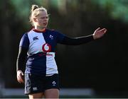 28 December 2024; Dannah O’Brien of Wolfhounds during the Celtic Challenge match between Clovers and Wolfhounds at the UCD Bowl in Dublin. Photo by Piaras Ó Mídheach/Sportsfile