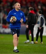 27 December 2024; Leinster kicking coach and head analyst Emmet Farrell before the United Rugby Championship match between Munster and Leinster at Thomond Park in Limerick. Photo by Brendan Moran/Sportsfile