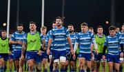 27 December 2024; Leinster captain Caelan Doris leads his side from rhe pitch after their warm up before the United Rugby Championship match between Munster and Leinster at Thomond Park in Limerick. Photo by Brendan Moran/Sportsfile