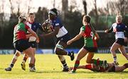 28 December 2024; Alma Atagamen of Wolfhounds during the Celtic Challenge match between Clovers and Wolfhounds at the UCD Bowl in Dublin. Photo by Piaras Ó Mídheach/Sportsfile