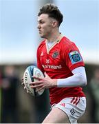 27 December 2024; Tom Wood of Munster A during the A Interprovincial Rugby Championship match between Munster A and Leinster A at New Ormond Park in Nenagh, Tipperary. Photo by Brendan Moran/Sportsfile