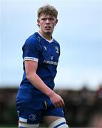 27 December 2024; Billy Corrigan of Leinster A during the A Interprovincial Rugby Championship match between Munster A and Leinster A at New Ormond Park in Nenagh, Tipperary. Photo by Brendan Moran/Sportsfile