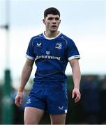 27 December 2024; Andre Ryan of Leinster A during the A Interprovincial Rugby Championship match between Munster A and Leinster A at New Ormond Park in Nenagh, Tipperary. Photo by Brendan Moran/Sportsfile