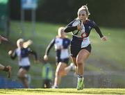 28 December 2024; Aoife Dalton of Wolfhounds during the Celtic Challenge match between Clovers and Wolfhounds at the UCD Bowl in Dublin. Photo by Piaras Ó Mídheach/Sportsfile